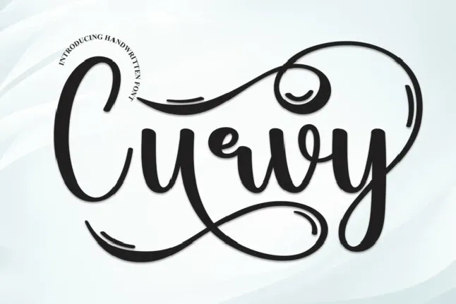 Curvy Script font