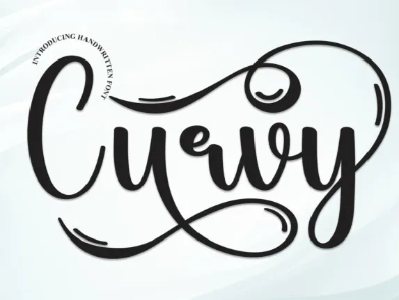 Curvy Script font