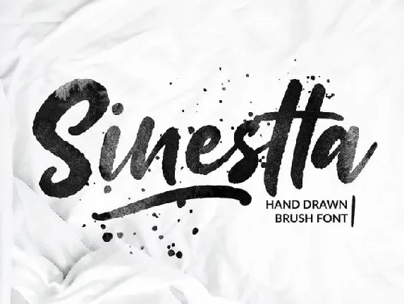 Sinestta Brush font