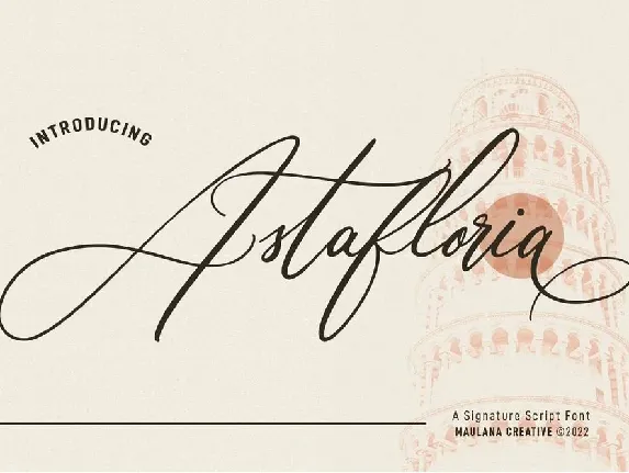 Astafloria font