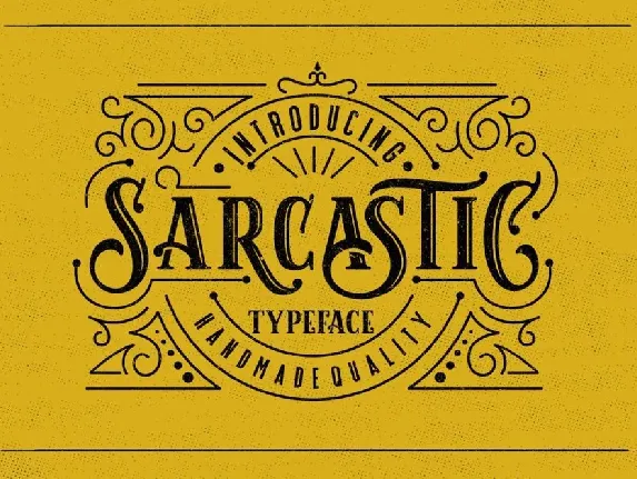 Sarcastic font