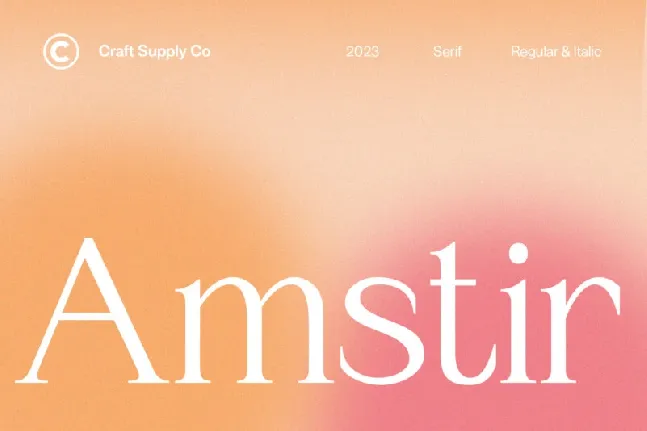 Amstir font