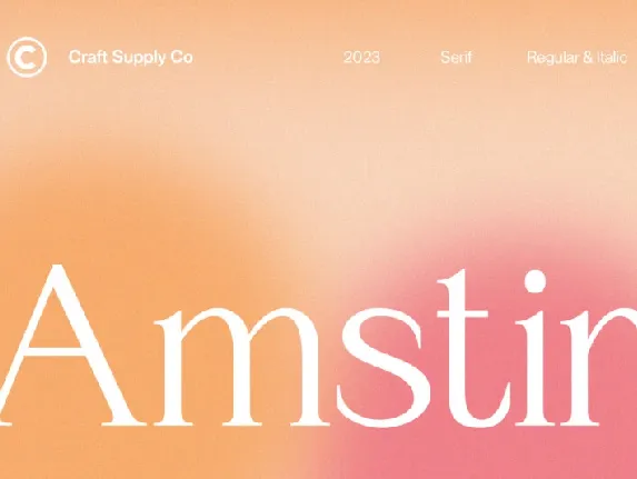 Amstir font