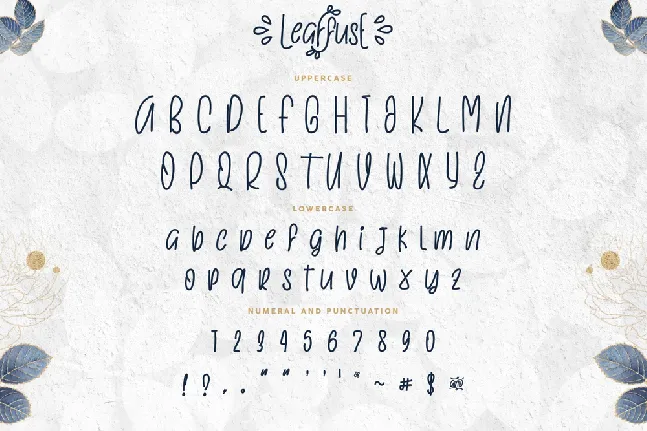 LeaffusE Demo font