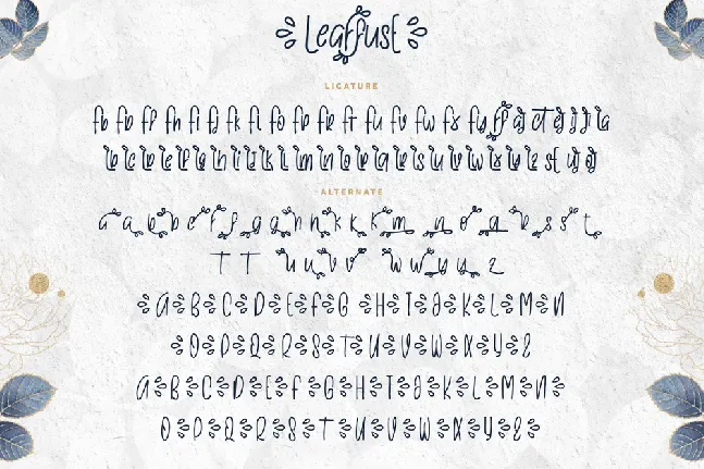 LeaffusE Demo font