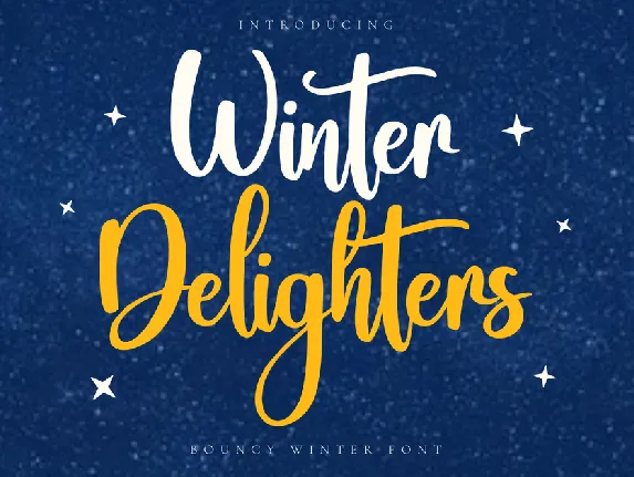 Winter Delighters font