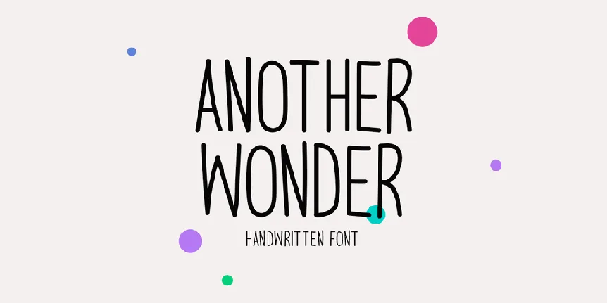 Another Wonder font