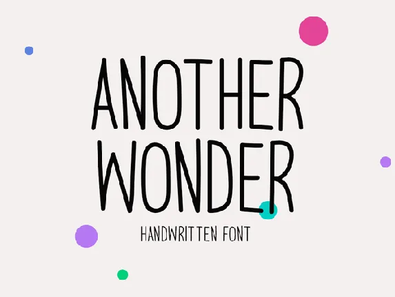 Another Wonder font