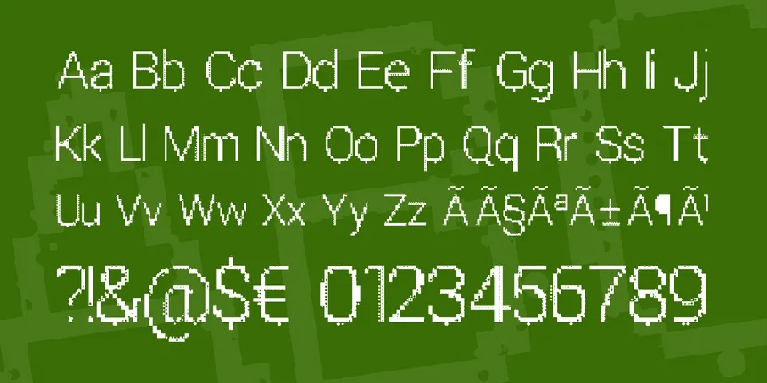 Parametric Glitch font