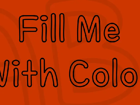 Fill Me With Color font