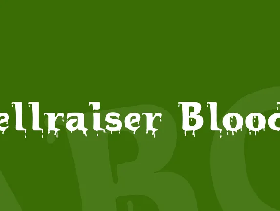 Hellraiser Bloody font