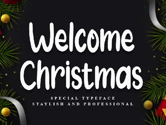 Welcome Christmas Display font