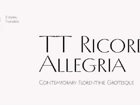 TT Ricordi Allegria font