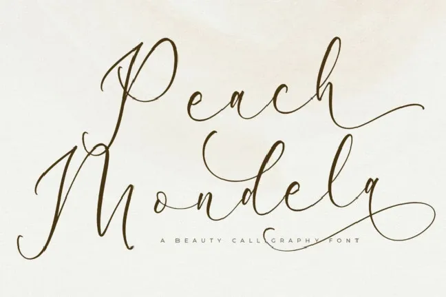 Peach Mondela font