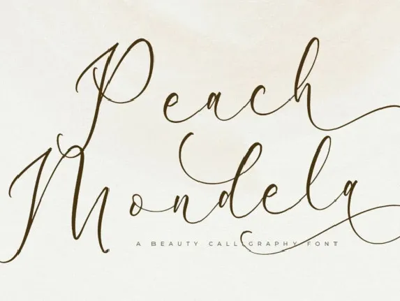 Peach Mondela font