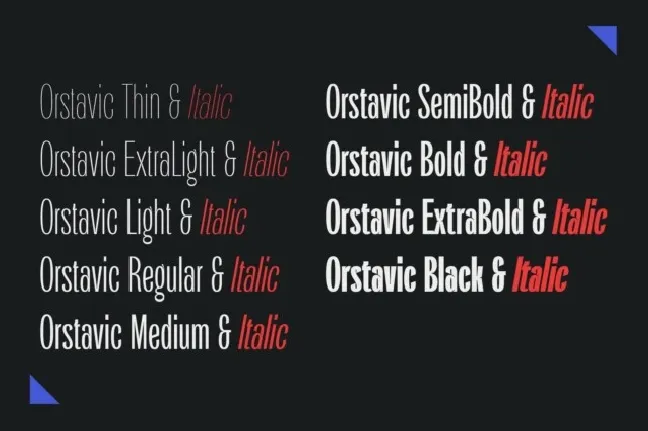 Orstavic – Inktrapped & Compressed font