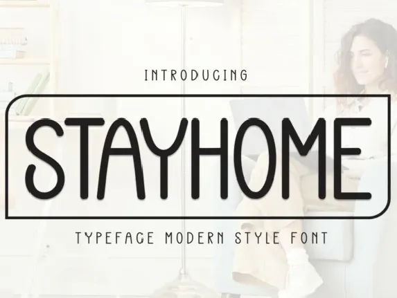 Stayhome Display font