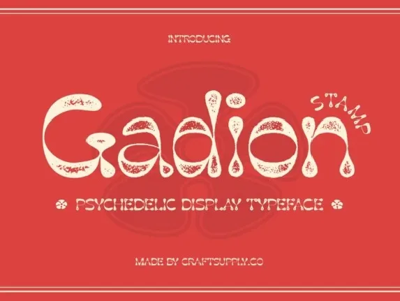 Gadion Stamp font