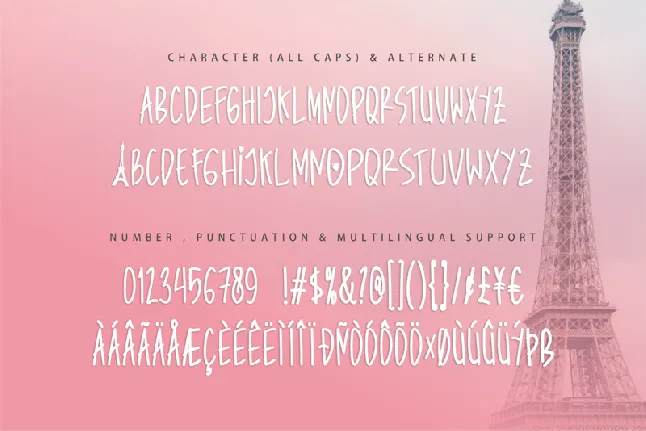 Love in Paris by arukidzfl font