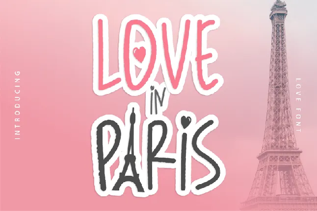 Love in Paris by arukidzfl font