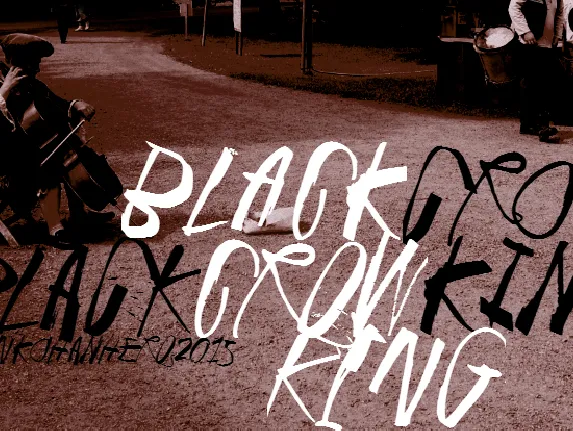 Black Crow King font