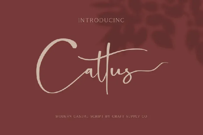 Cattus â€“ Wedding Invitation font