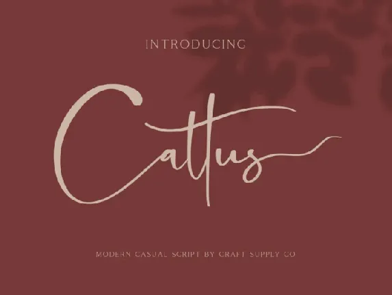 Cattus â€“ Wedding Invitation font