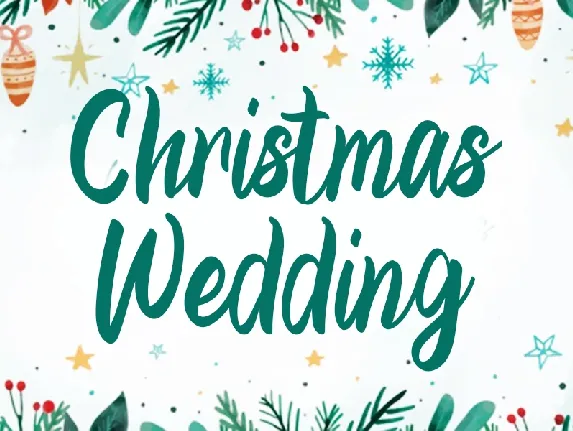 Christmas Wedding font