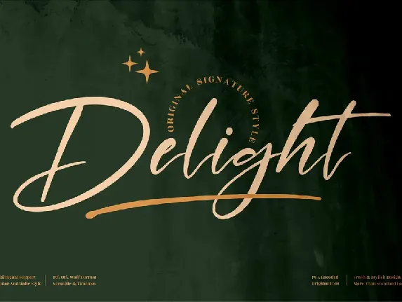 Delight font