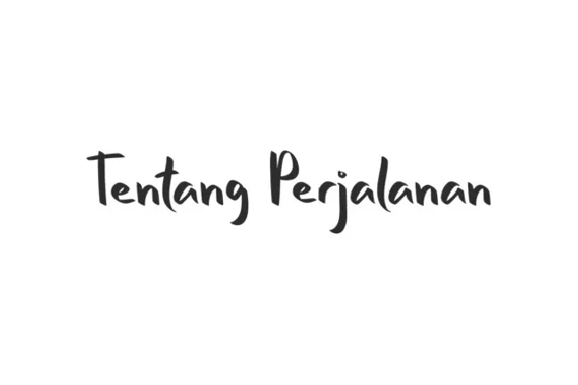 Tentang Perjalanan font