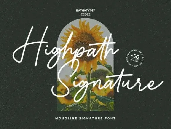 Highpath Signature font