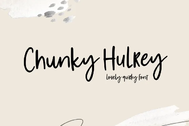 Chunky Hulrey Demo font