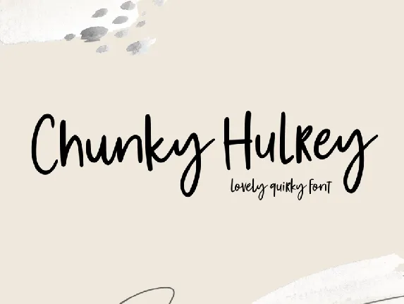 Chunky Hulrey Demo font