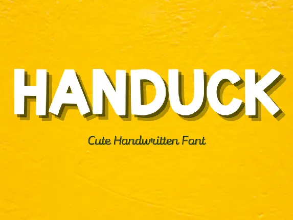 HANDUCK font