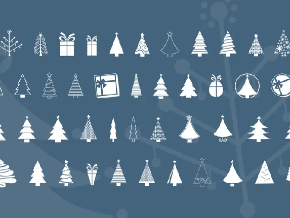 KG Christmas Trees font