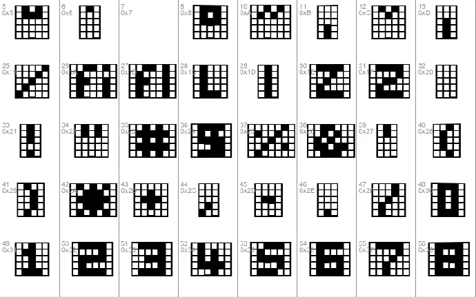 Pica Hole font