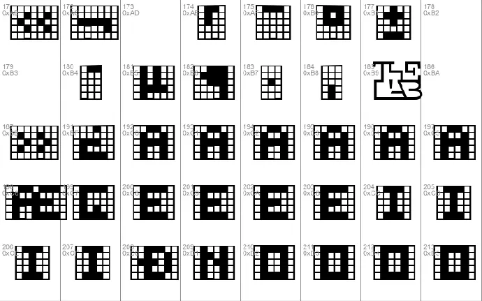 Pica Hole font