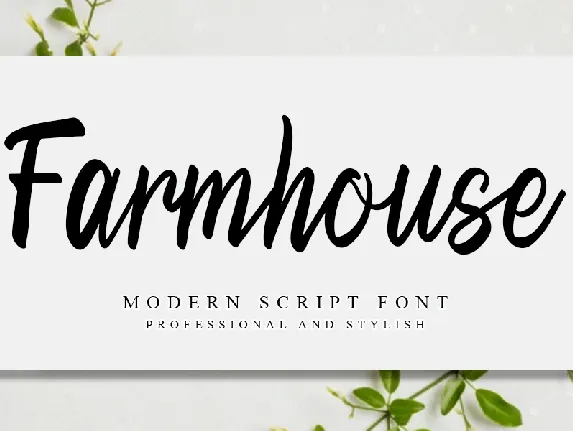 Farmhouse Handwritten Typeface font