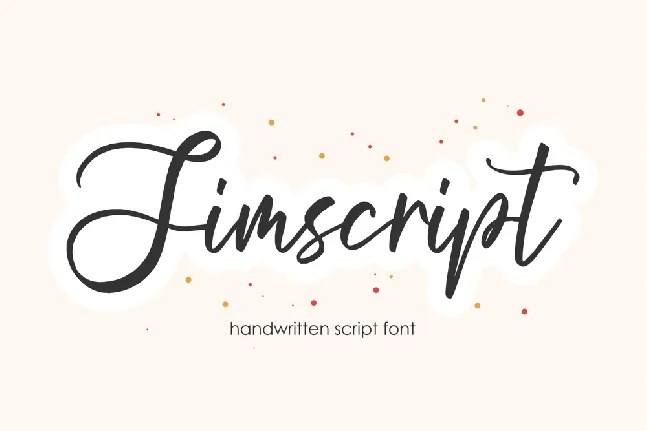 Jimscript font