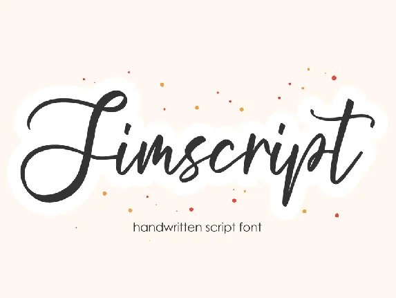 Jimscript font