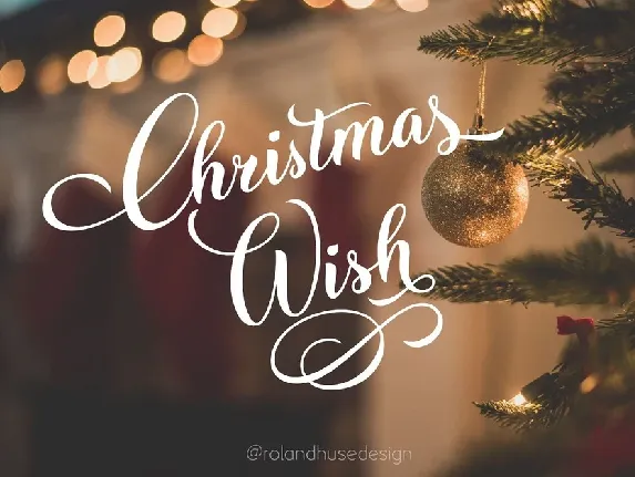 Christmas Wish font