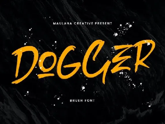 Dogger Brush font