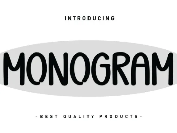 Monogram font