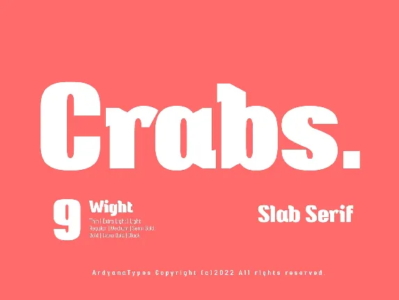 Crabs font