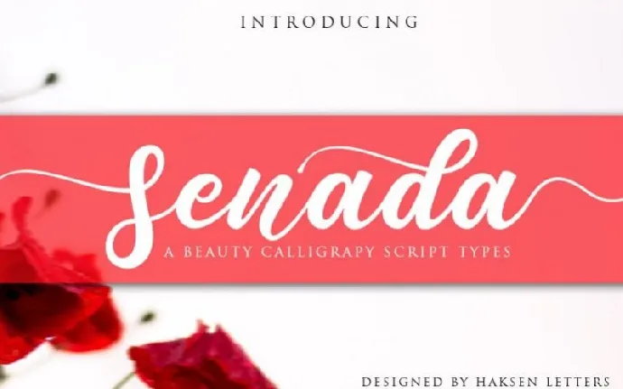 Senada Calligraphy font