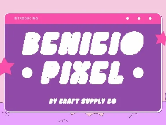 Benicio Pixel font