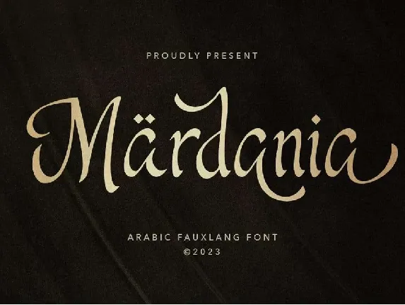 Mardania font