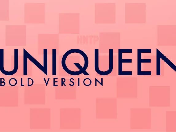 Uniqueen font