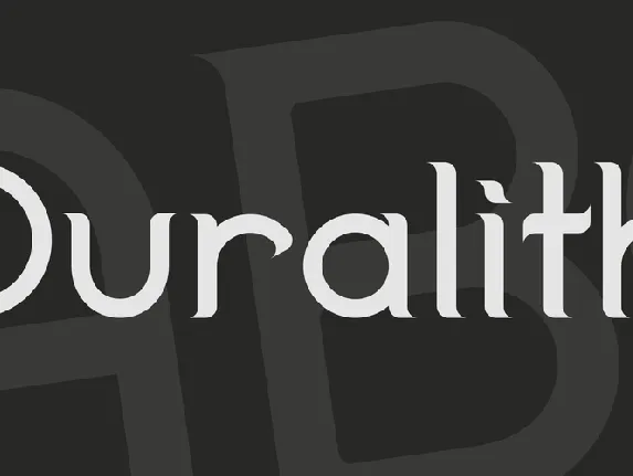 Duralith font