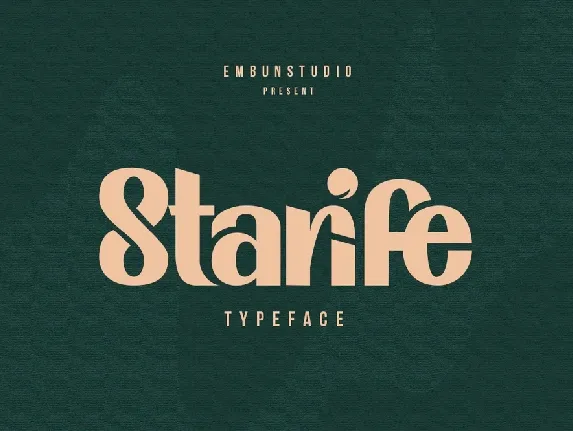 Starife Modern Display Typeface font